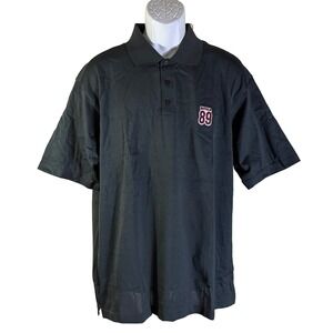 Red Jacket‎ Polo Shirt Mens Large Black Chicago Bears Mike Ditka 89